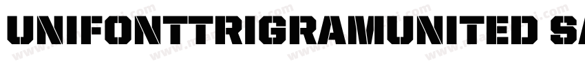 UnifontTrigramUnited Sans Reg字体转换